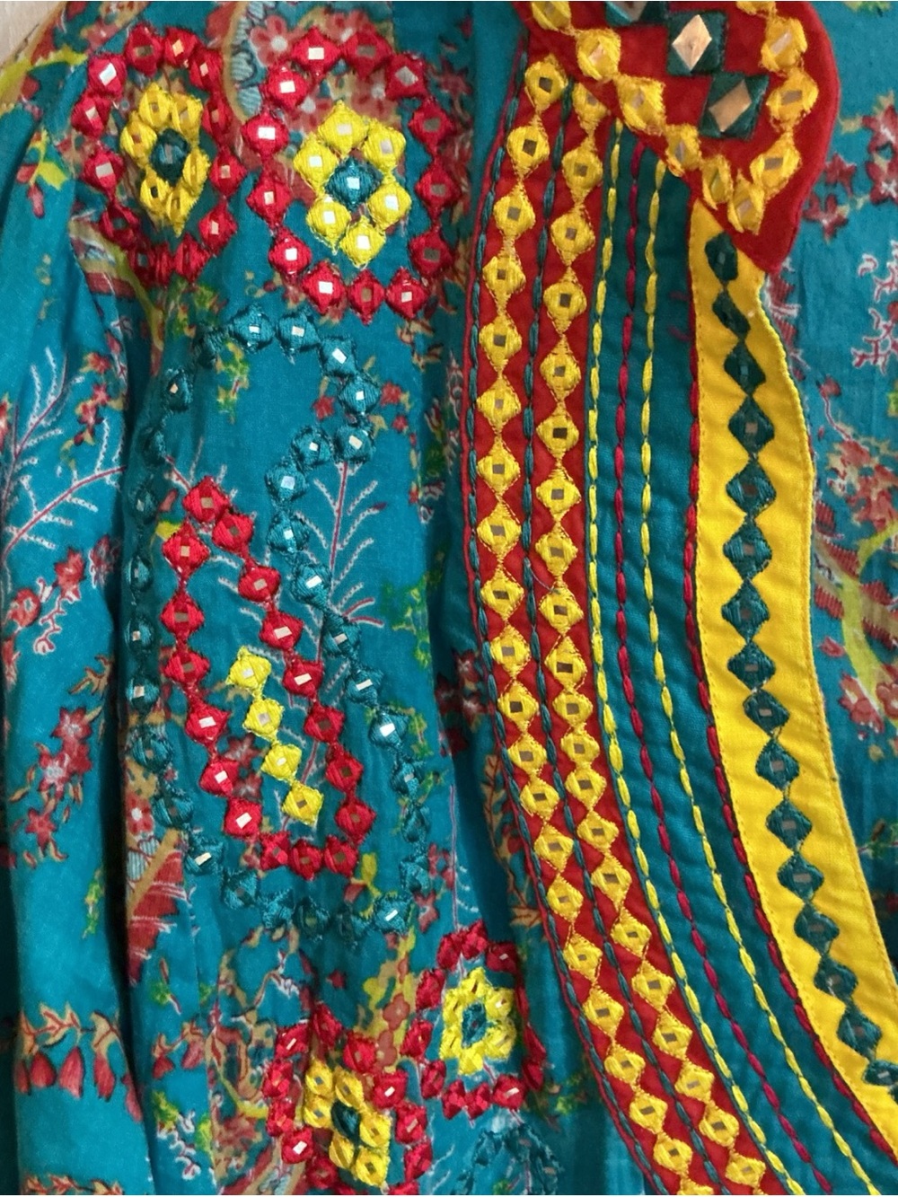 BARBARA GERWIT FESTIVAL STYLE COTTON TUNIC - Picture 2 of 4